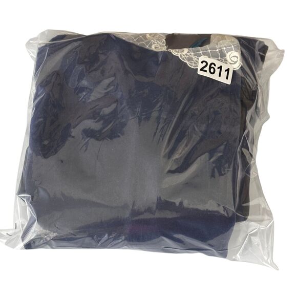 Vintage 90s Laura Ashley Mother Child Girls 9 Tartan Dress Blue Plaid Velvet - Picture 10 of 10